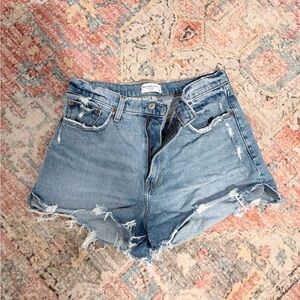 Abercrombie & Fitch Denim Curve Love Mom Short High Rise